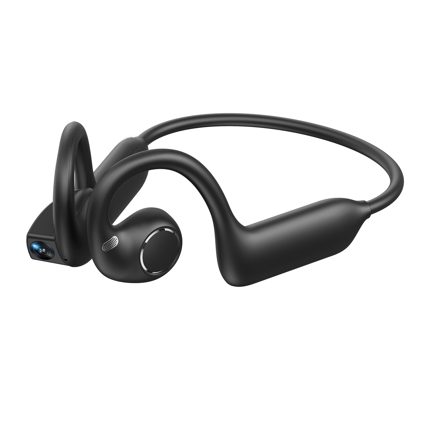Rollme AirCam- AI Smart Open-Ear Wearable with Camera & Audio