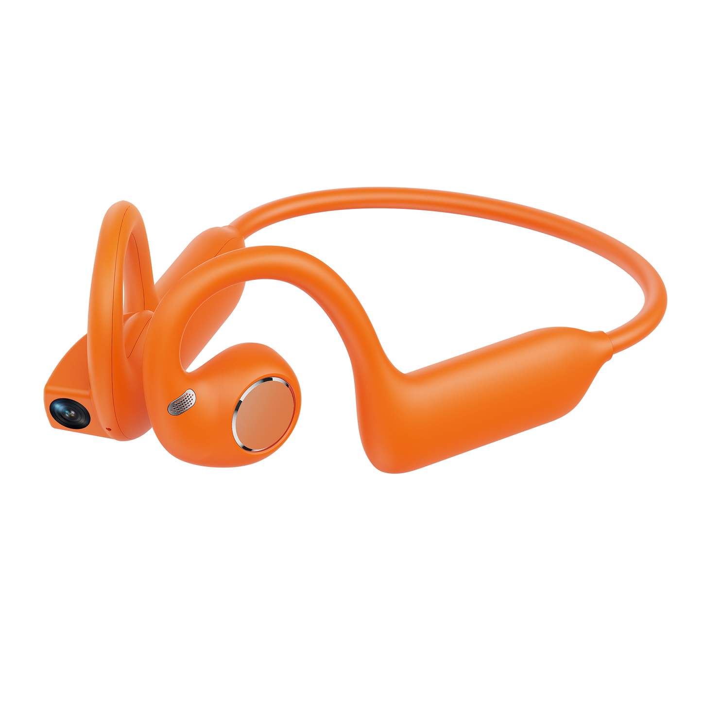 Rollme AirCam- AI Smart Open-Ear Wearable with Camera & Audio