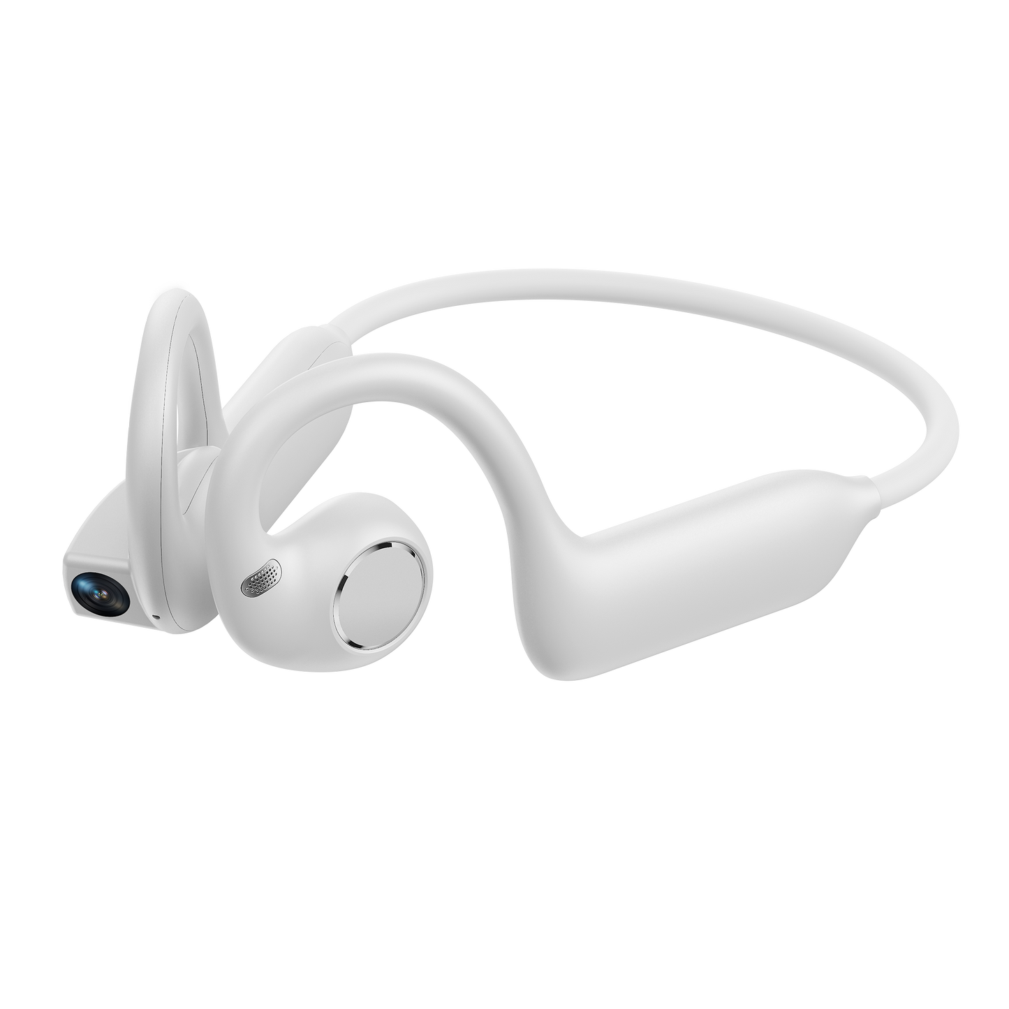 Rollme AirCam- AI Smart Open-Ear Wearable with Camera & Audio