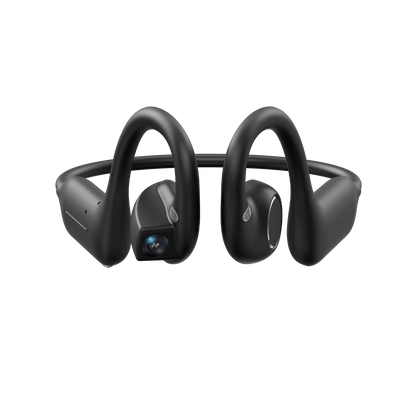 Rollme AirCam- AI Smart Open-Ear Wearable with Camera & Audio