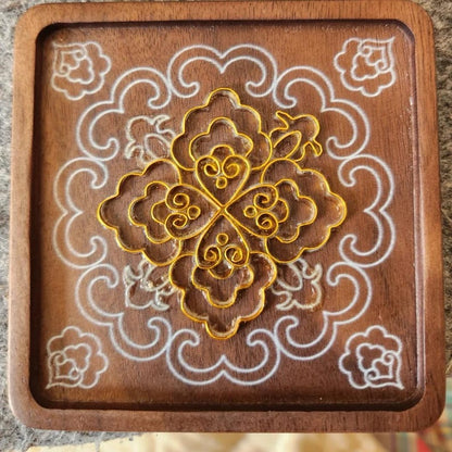 Oriental DIY Cloisonne Coaster Kit: Paint by Numbers, Beginner-Friendly Craft